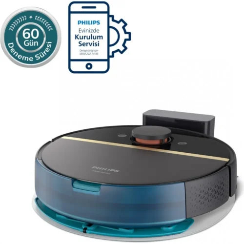 Philips 7000 Serisi 7000 Islak Kuru Robot Süpürge, 5000 PA,Titreşimli Mop,Sert Zemin ve Halıya Uygun,