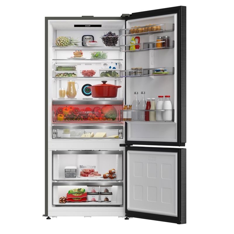 Arçelik 278551 EDI Kombi No Frost Dark Inox Buzdolabı - Görsel 4